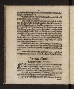 Zweytes Mittel. Durch eusserliche Amuleta