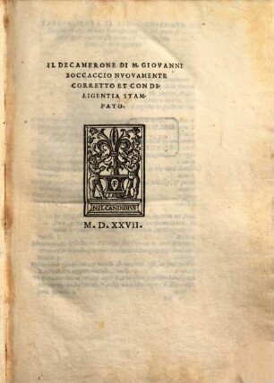 Il Decamerone
