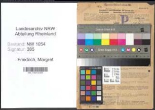 Entnazifizierung Margret Friedrich , geb. 04.05.1903 ()