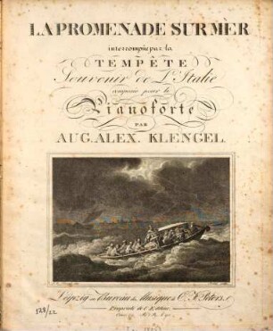 La promenade sur mer interrompue par la tempête : souvenir de l'Italie composée pour le pianoforte ; op. 19