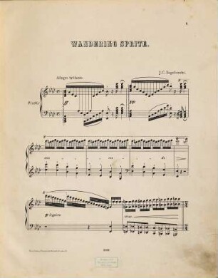 Wandering sprite : caprice for the pianoforte