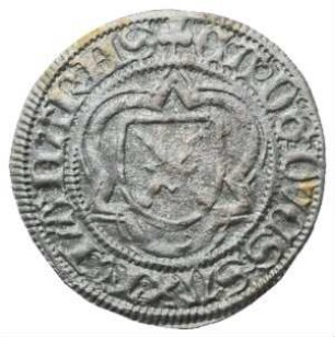 Fundmünze, 1/2 Groschen (Schwertgroschen), 1488