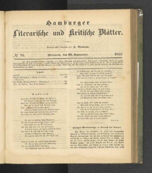 No. 76. 22. September 1852