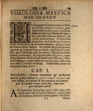 Nucleus theologiae mysticae Mad. de Gyon isque multis passim vermibus erosus