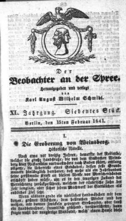 7. Stueck, 15. Februar 1841
