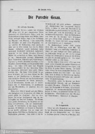Die Parochie Gesau