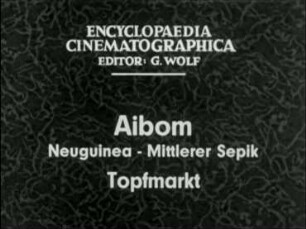 Aibom (Neuguinea, Mittlerer Sepik) - Topfmarkt