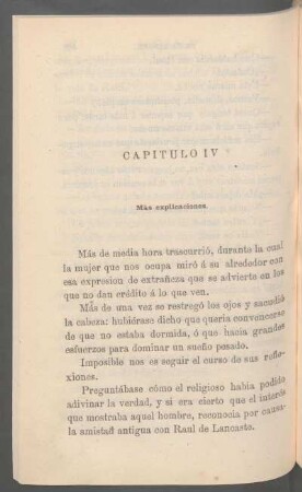 Capítulo IV - Más explicaciones.