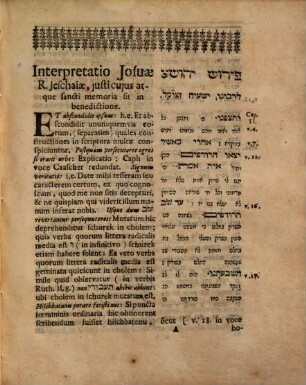Commentarius in Josuam