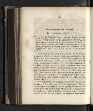 Vierundzwanzigstes Kapitel. Kurze Zusammenfassung