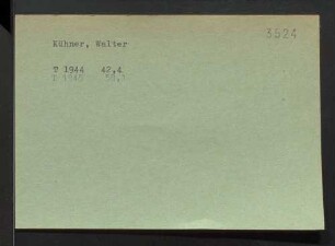 Kühner, Walter
