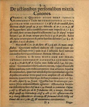 Disputatio inauguralis de pluribus concurrentibus actionibus, sive actionum concursu