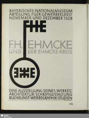 [Ehmcke, Ehmcke-Ausstellung – 1928]