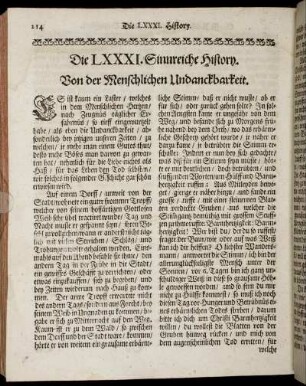 Die LXXXI. Sinnreiche History. - Die XC. Sinnreiche History.