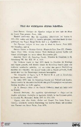 Titel der wichtigsten editierten Schriften