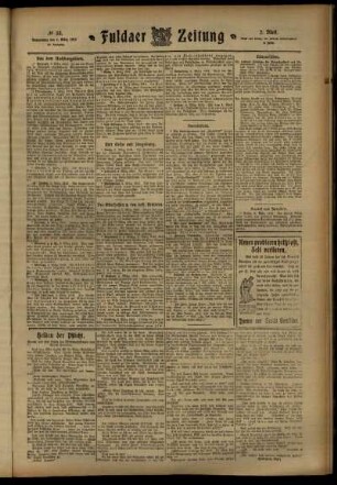 Zweite Ausgabe vom Donnerstag, den 07. März 1912.