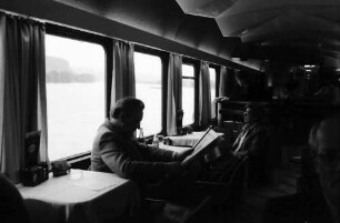 Fahrt mit TEE Rheingold nach Amsterdam; im Clubwagen