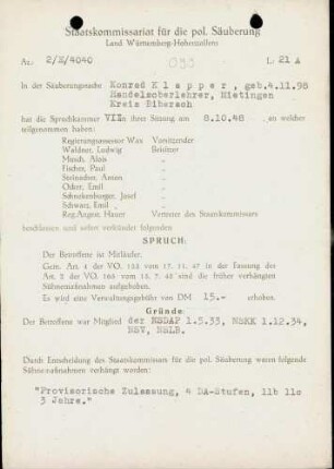 Klapper, Konrad