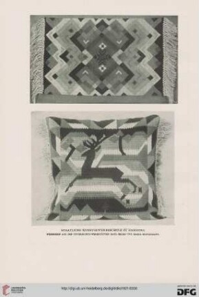 Textile Arbeiten in der Hamburger Kunstgewerbeschule