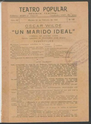 3.1921=Nr. 67: Un marido ideal