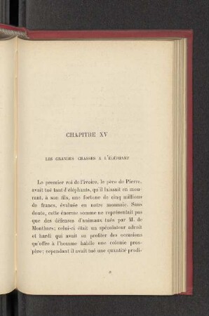Chapitre XV Les grandes chasses a l'éléphant
