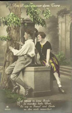 Am Brunnen vor dem Tore ... - Ich schnitt in seine Rinde [...]
