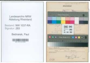 Entnazifizierung Paul Bednarek , geb. 03.06.1888 (Lehrer)