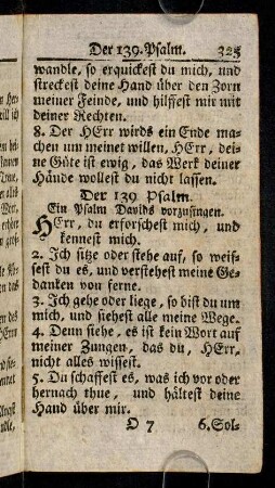 325-335, Der 139. - 143. Psalm