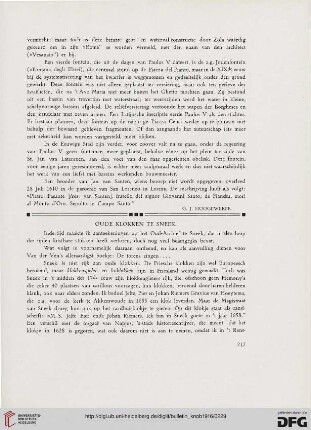 2.Ser. 9.1916: Oude klokken te Sneek