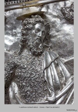Silberaltar: Johannes der Täufer tauft die Menschenmassen