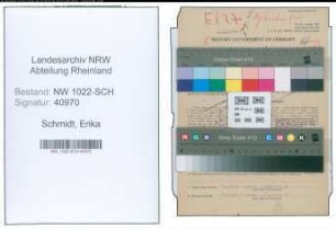 Entnazifizierung Erika Schmidt , geb. 04.09.1916 ()