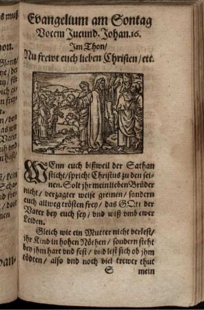 Evangelium am Sontag Vocem Jucund. Johan. 16.