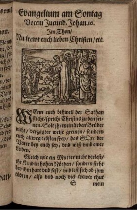 Evangelium am Sontag Vocem Jucund. Johan. 16.