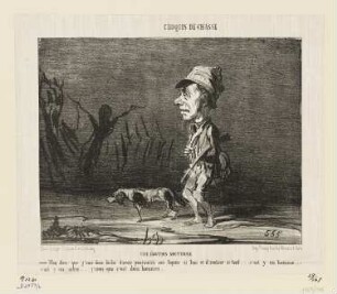 Une émotion nocturne, aus: "Croquis de Chasse", in: "Le Charivari", Paris 1853