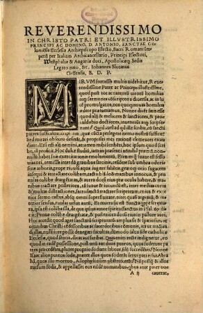Homiliarum D. Iohannis Slotani Geffensis, sacrae Theologiae Professoris et haereticae pravitatis Inquisitoris, De praecipuis mysteriis di vinae incarnationis et humanae redemptionis ac salutis libri tres