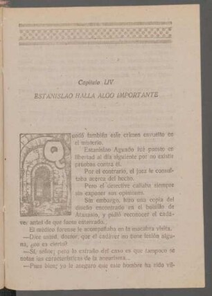 Capítulo LIV - Estanislao halla algo importante