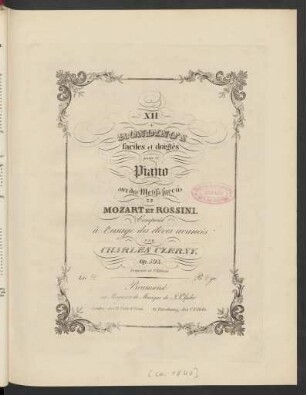 Liv. 4: Thême de Rossini : (Zelmira.) : Op. 593 No. 4