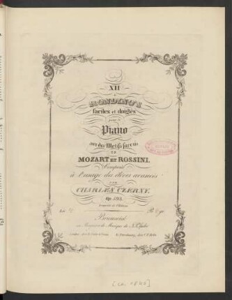 Liv. 4: Thême de Rossini : (Zelmira.) : Op. 593 No. 4