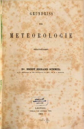 Grundriss der Meteorologie
