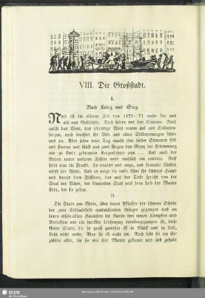 VIII. Die Großstadt