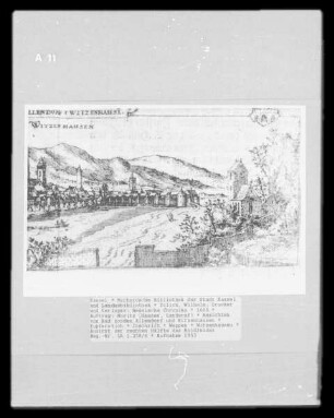 Hessische Chronika — Ansichten von Bad Sooden Allendorf und Witzenhausen — Witzenhausen