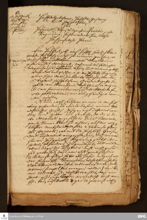 Brief von August Hermann Francke an die Regierung in Berleburg.