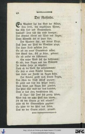Der Reisende.