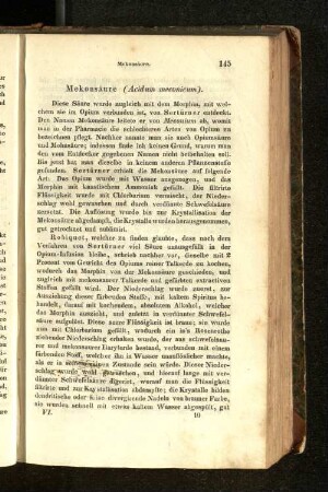Mekonsäure (Acidum meconicum).