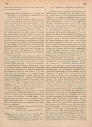 151-153 [Rezension] Hempel, Johannes, Untersuchungen zur Überlieferung von Apollonius von Tyana