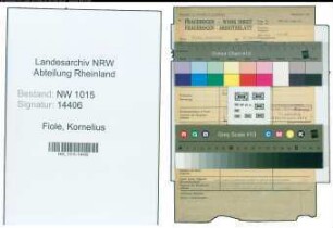 Entnazifizierung Kornelius Fiole , geb. 02.05.1895 (Bergmann)