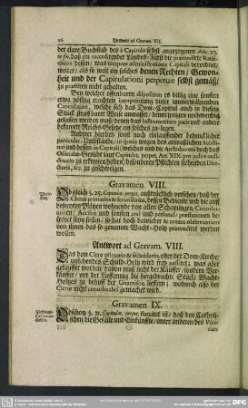 Gravamen VIII.