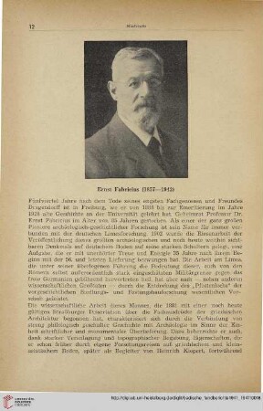 17: Ernst Fabricius (1857 - 1942)