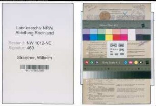 Entnazifizierung Wilhelm Straetner , geb. 15.12.1920 (Sparkassenangestellter)
