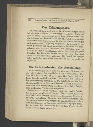 Der Erholungspark.